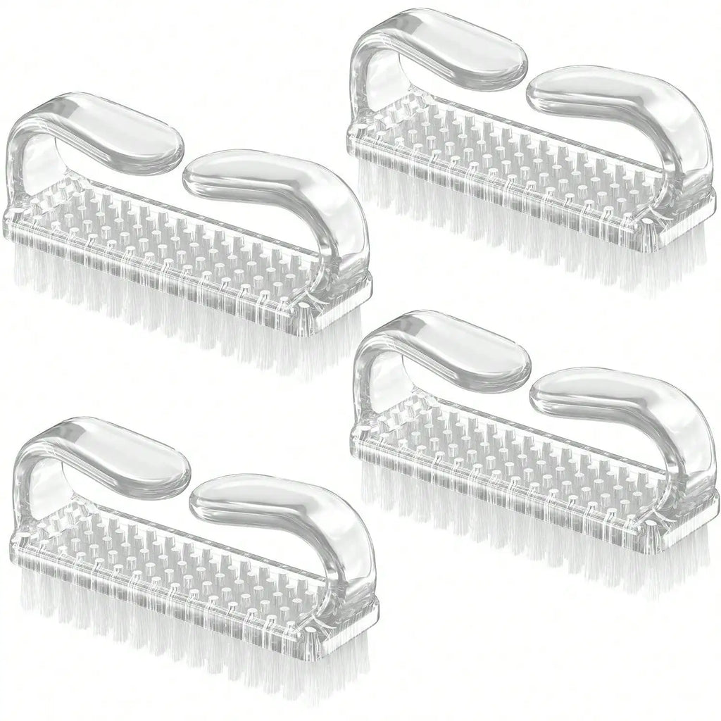 4pcs/Set Nail Art Tools Kit With Large Nail Polish Brush, Dust Brush, Cleaning Brush And Cuticle Pusher