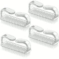 4pcs/Set Nail Art Tools Kit With Large Nail Polish Brush, Dust Brush, Cleaning Brush And Cuticle Pusher