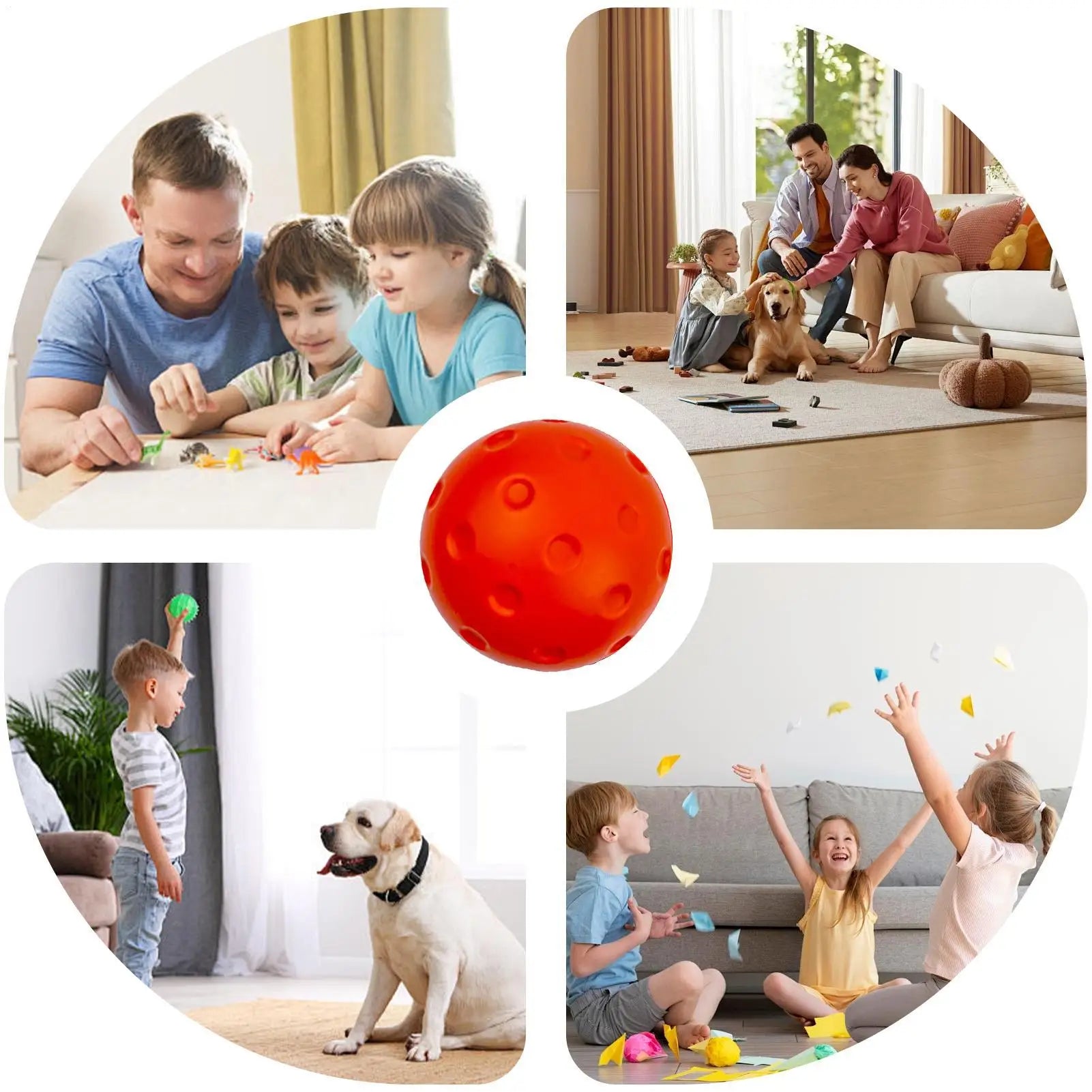 Quiet Foam Hollow Pickleballs For Indoor Outdoor Practice Pickleball Balls Bounce Silent Pickleball Practice Ball Low Noise