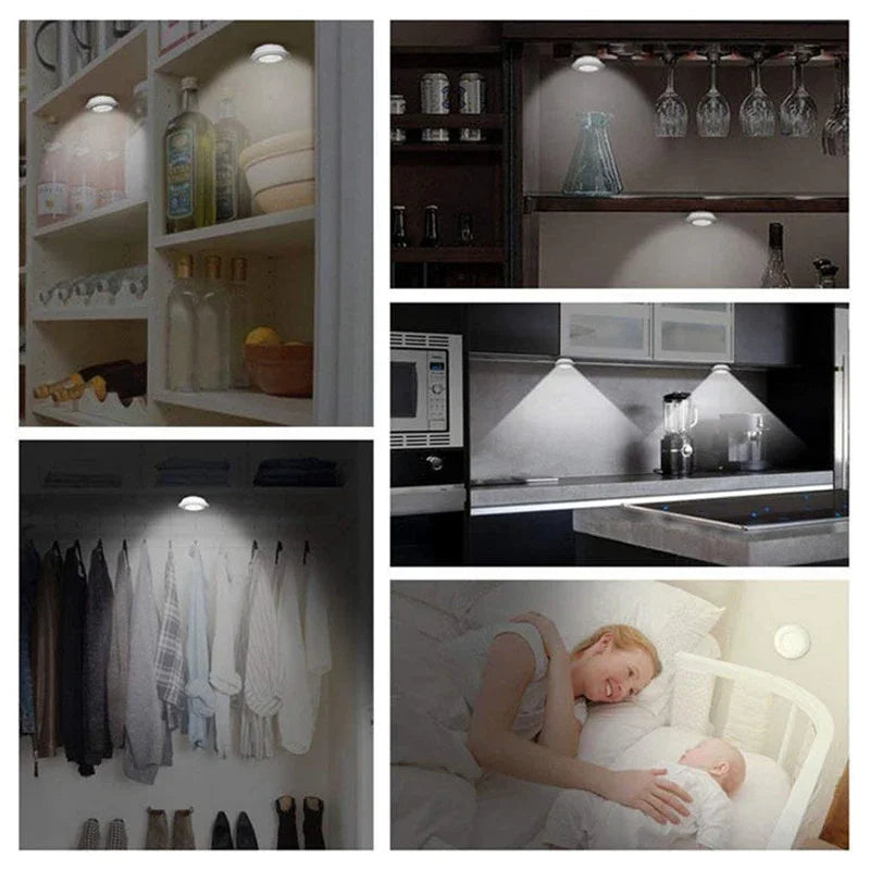 Smart Wireless Remote Control Dimmable Night Light Decorative Kitchen Closet Staircase Lighting Mini LED Lights