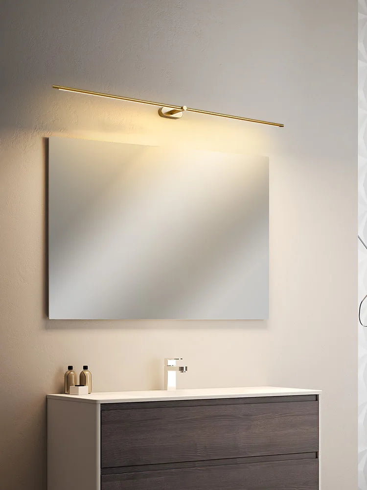 Modern Mirror LED Wall Lamps Minimalist Bathroom Wall Lamps For Bedroom Bedside Sconces Decorative Wall Mirrors Lighting Fixture