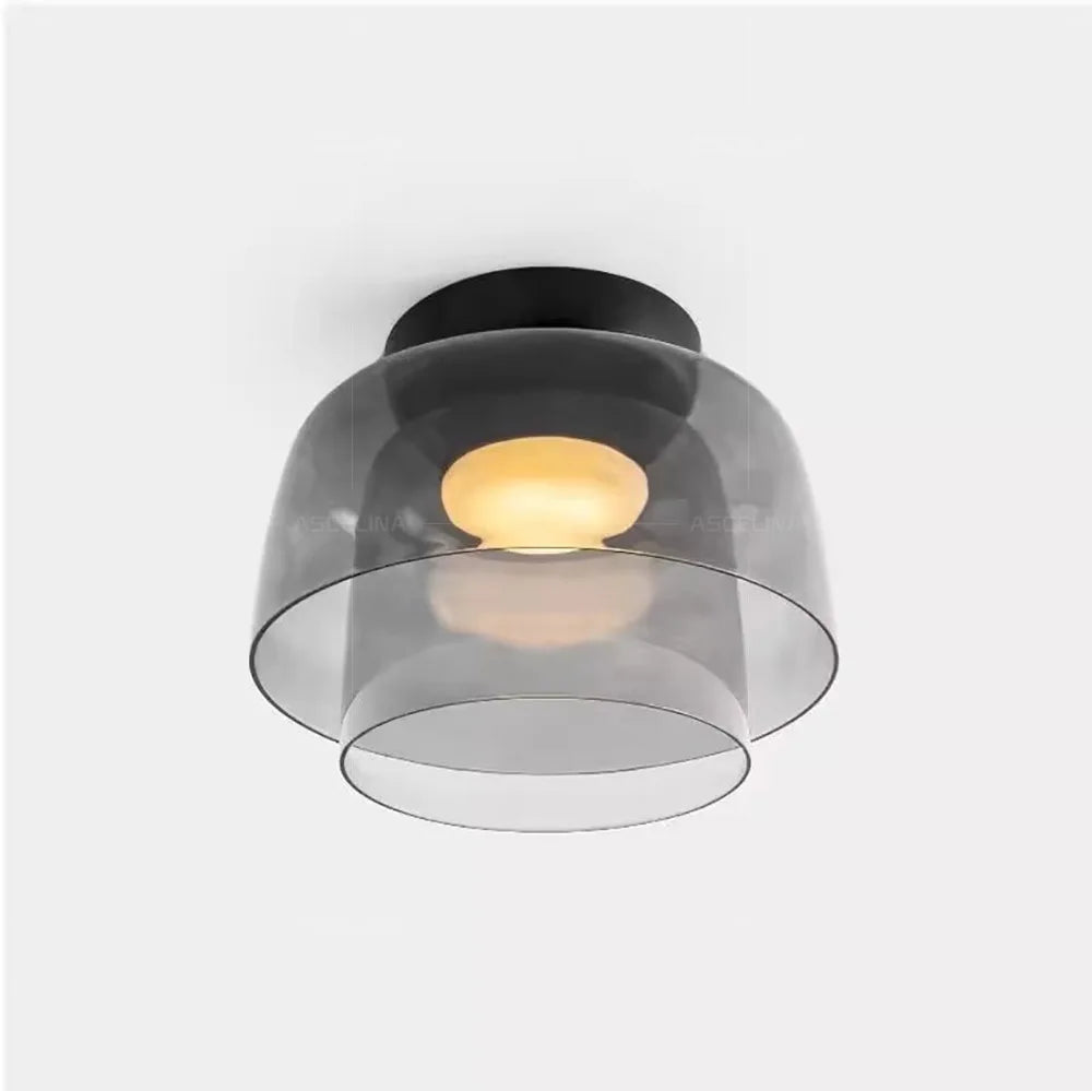 LEVELS Glass Ceiling Lamp Bedroom led Medieval Colourful lamps for Restaurant Creative Dining Room bedroom Balcony hallway Lamps