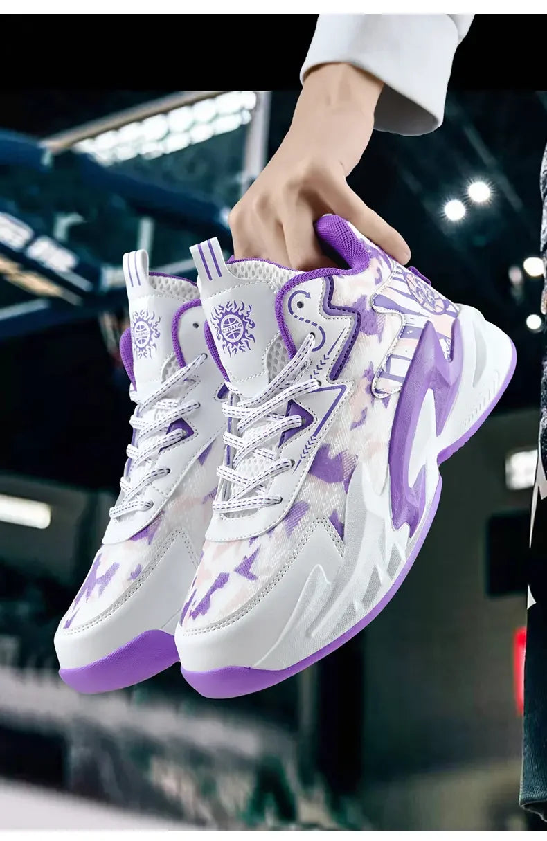Flying Weave Breathable Basketball Shoes, Soft And Comfortable, Thickened Shock-absorbing Sole, Durable For Daily Sports Outdoor