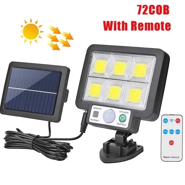 Motion Sensor Lamps Garden Street Lighting Solar Lamp LED Solar Split Wall Lamp 3 Mode Waterproof For Garage Security Wall Light