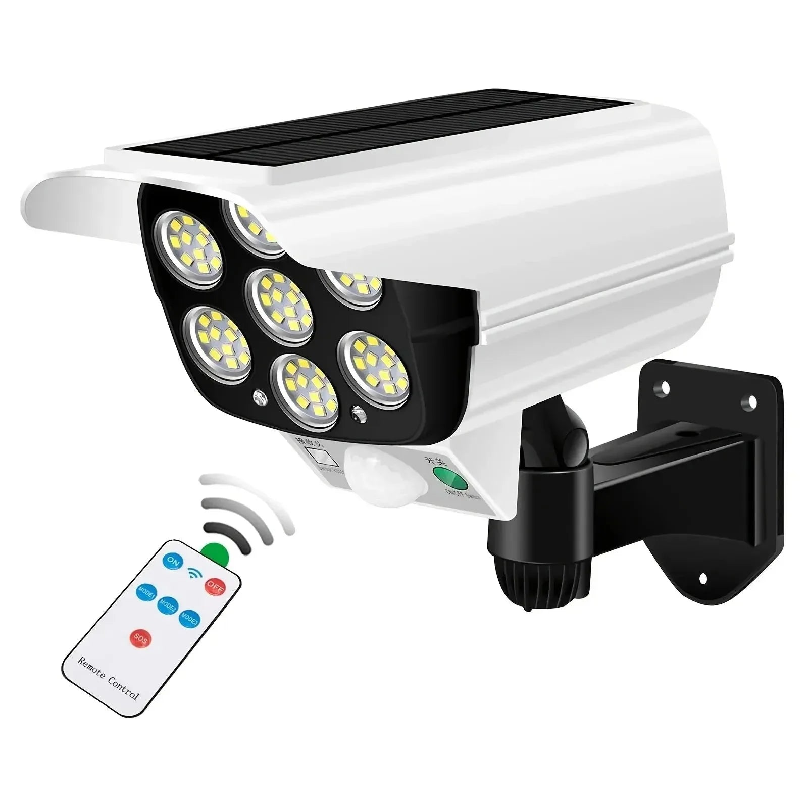 Outdoor Motion Sensor Solar Lights 77LED Solar Motion Sensor LED Light Outdoor Camera Porch Garden Wireless Security Floodlights