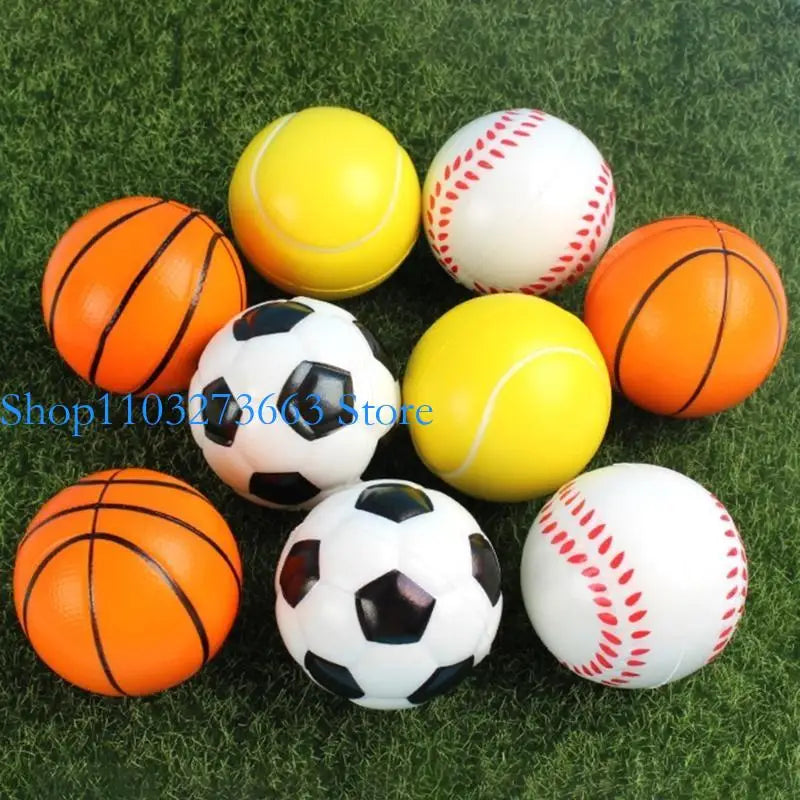 R6FE 12Pcs Small Foam Tennis Soft and Safe Sport Equipment for Boy Girls Playing Time Soft Sponge Foam Tennis