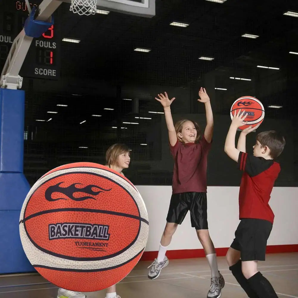 18cm/21cm/24cm Silent Bouncing Basketball High Elasticity Removable Zippered Indoor Training Quiet Ball High Density Foam