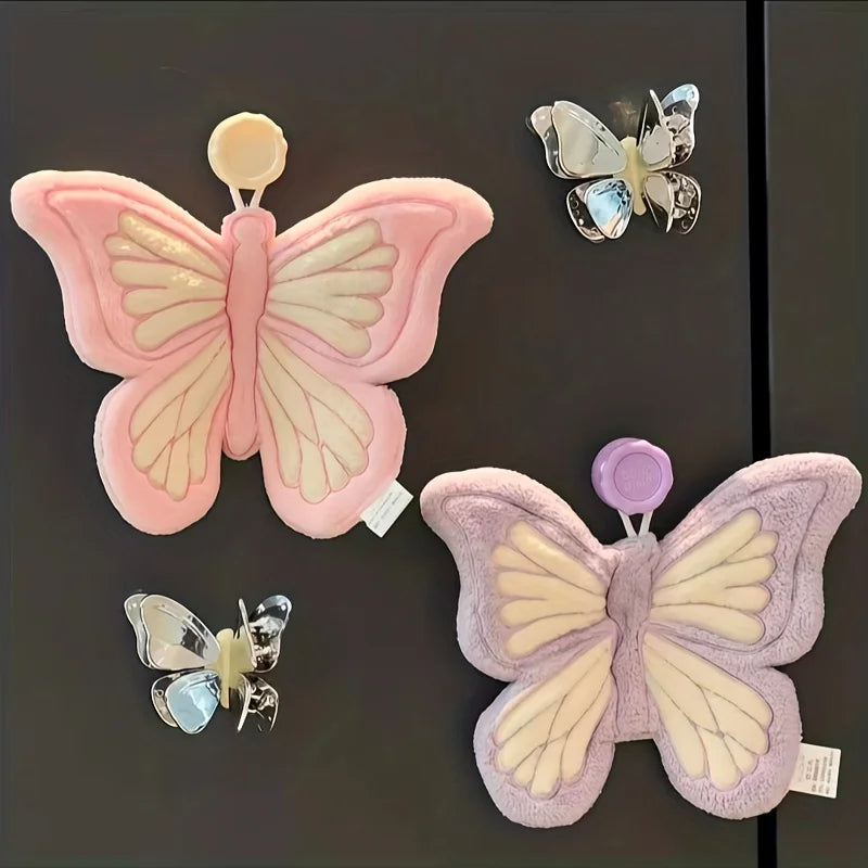 "Beauty" must be translated as "appearance value"   Original: Hanging Coral Fleece Butterfly High-Appearance Cartoon Thickened S