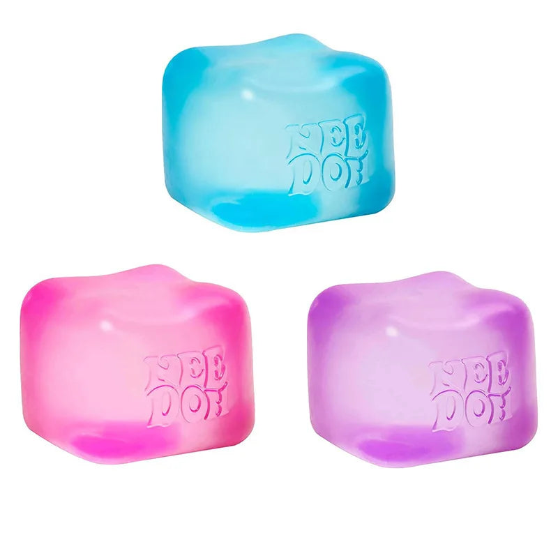 NeeDoh Nice Cube Sensory Squeeze Toy - Stress Relief for Kids & Adults