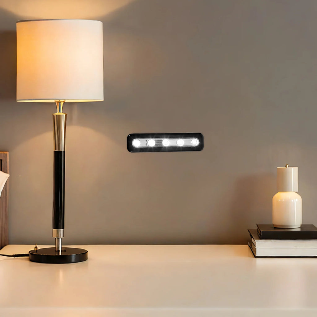 Motion Sensor Light 5 Led Bright Lamp For Closet Cabinet Wardrobe Stairs Under Shelf Operated Cordless