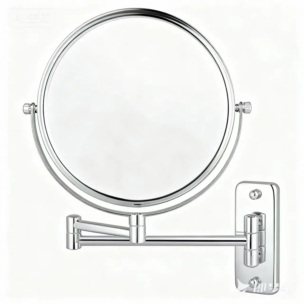Wall Mounted Makeup Mirror 9”10x Magnifying Rechargeable Vanity Lighted Cosmetic Mirror for Vanity Desk and Bathroom Use