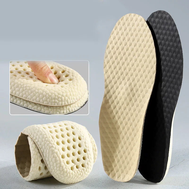 1Pair Memory Foam Insoles for Basketball Sports Shoes Shock Absorption Non-Slip Soft Shoe Sole Comfortable Foot Support