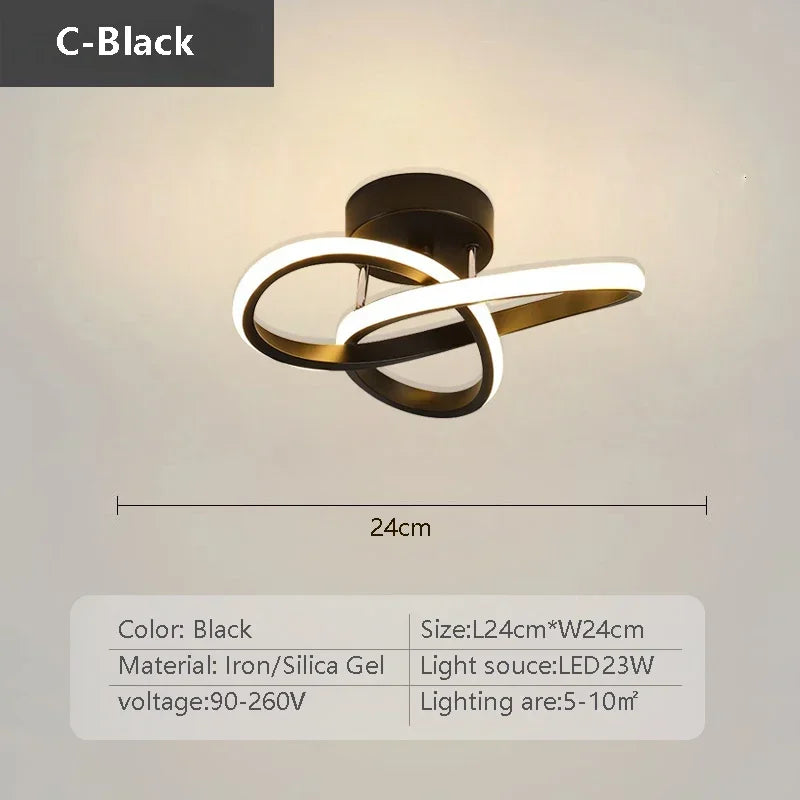Modern LED Ceiling Light Corridor Lighting Fixture Minimalist Line Lamps Aisle Entryway Staircase Corner Indoor Decor Led Lustre