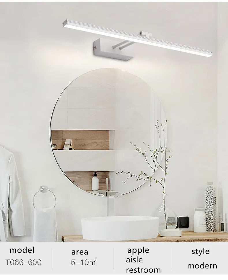 bath mirrors bathroom vanity waterproof led light mirror lamp for makeup mirrors with lights Led Mirror Light Wall Sconces