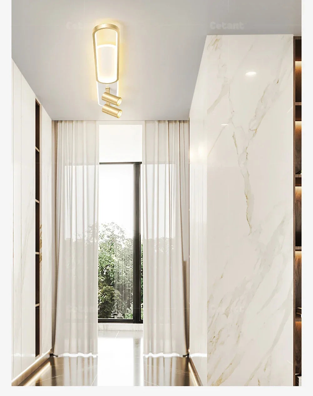 Modern LED Ceiling Lights with Spotlight Aisle Chandelier for Living Room Hallway Cloakroom Lamps Home Indoor Lighting fixtures