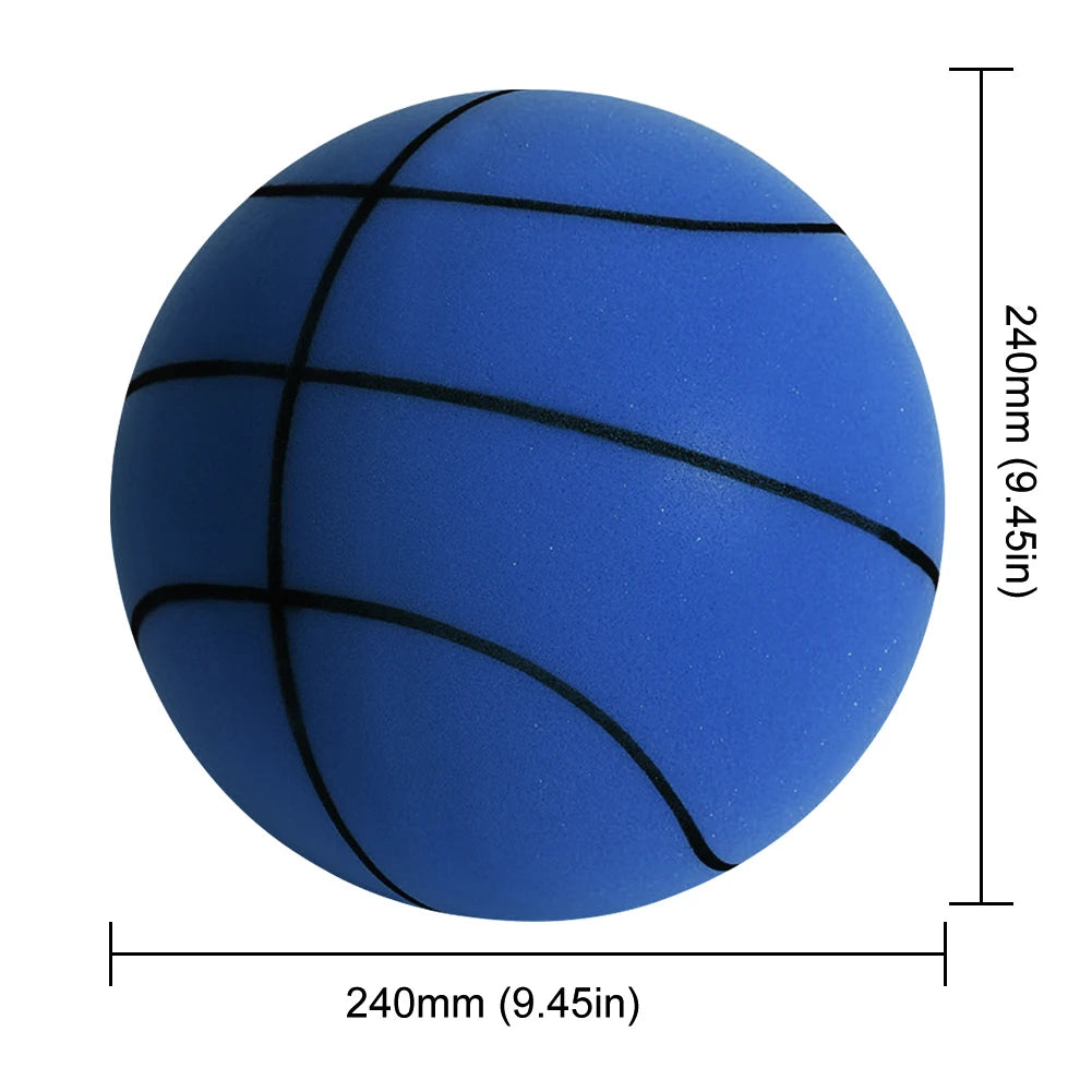 Bouncing Mute Ball 18/21/24cm Silent Foam Basketball Indoor Silent Ball Pat Basketball Silent Toddler Toys Air Bounce Basketball