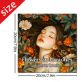 Adult Picture Book: Beautiful Women in Bloom for Makeup Practice with Detailed Portraits and Coloring Pencil Techniques