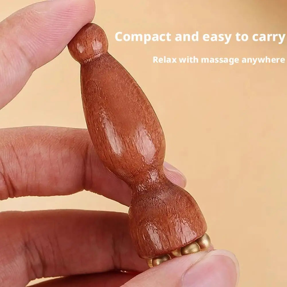 Facial massager tool Lotus Seedpod Shape Massager Sandalwood Face Eye Massage Tools Gua Sha Face Skin Care Massage Sticks