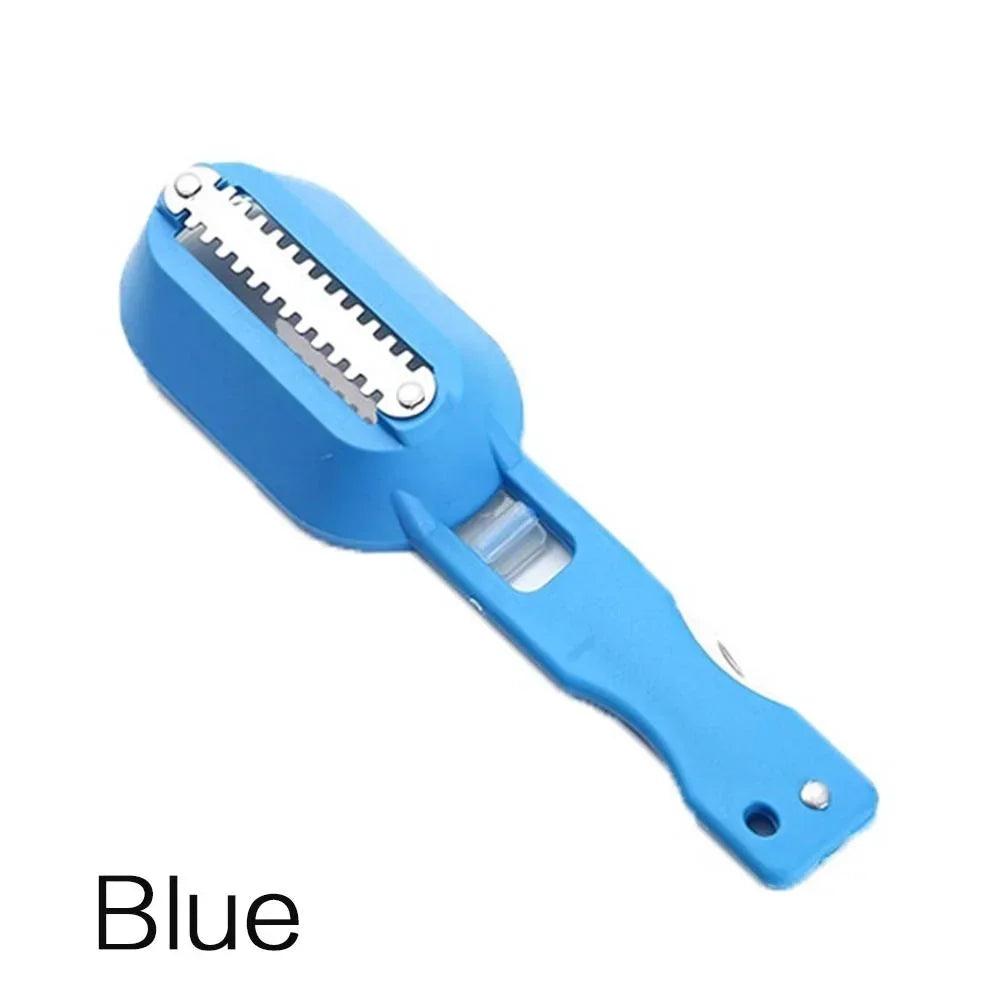 Fish Skin Brush Fast Fish Scale Remover Scraper Planer Tool Fish Scaler Fishing Knife Cleaning Kitchen Cooking Accessories