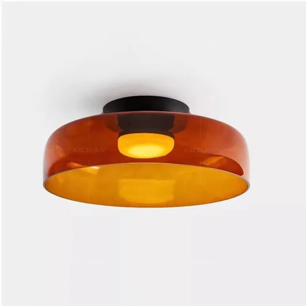 LEVELS Glass Ceiling Lamp Bedroom led Medieval Colourful lamps for Restaurant Creative Dining Room bedroom Balcony hallway Lamps