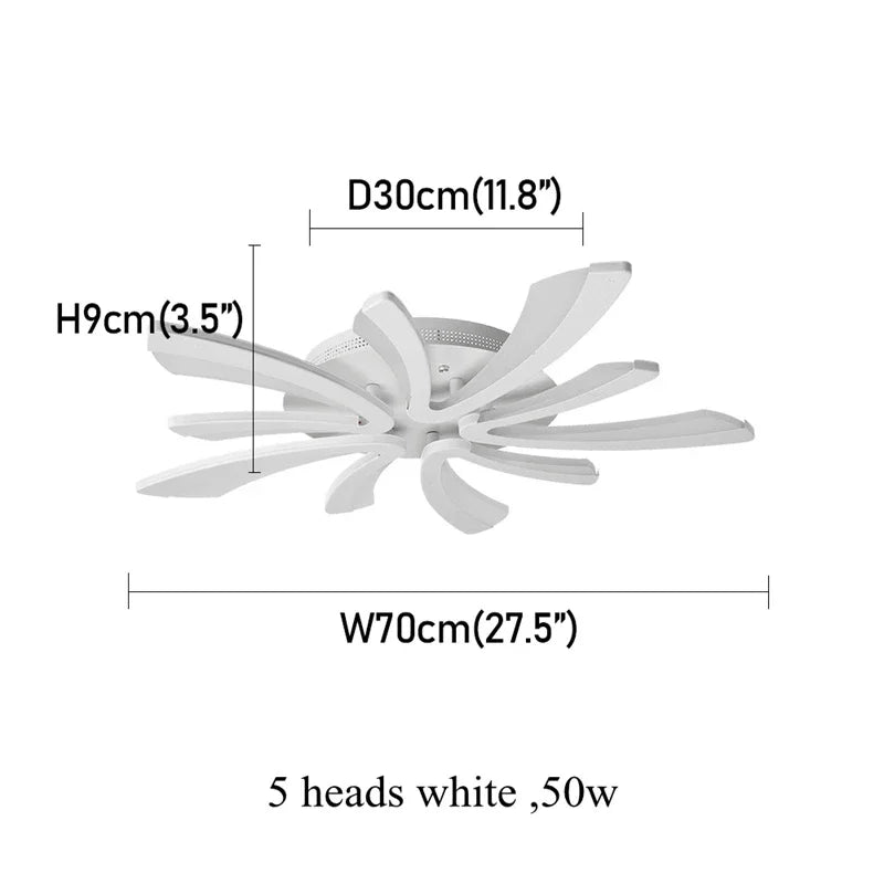 Modern Led Acrylic Ceiling Light Fixture Creative Design Led Chandelier Ceiling Lamps RC Dimming  Indoor Lighting Plafon Lustres