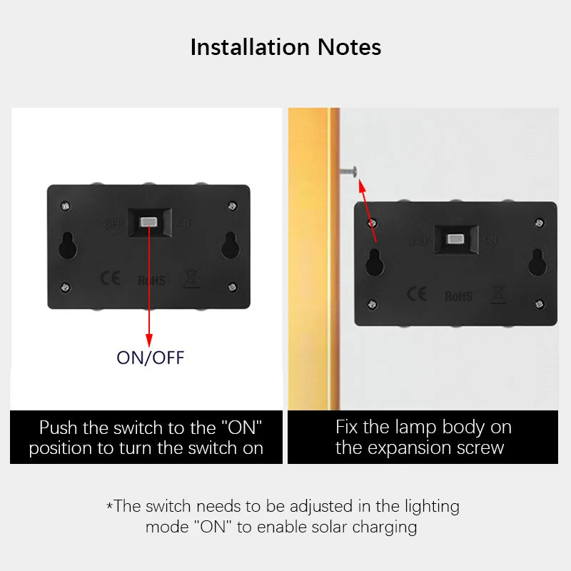 Solar LED Light, Outdoor Waterproof Wall Lamp, Dusk to Dawn Fence Lighting for Summer Garden Yard Porch Walkway Camping Home Dec