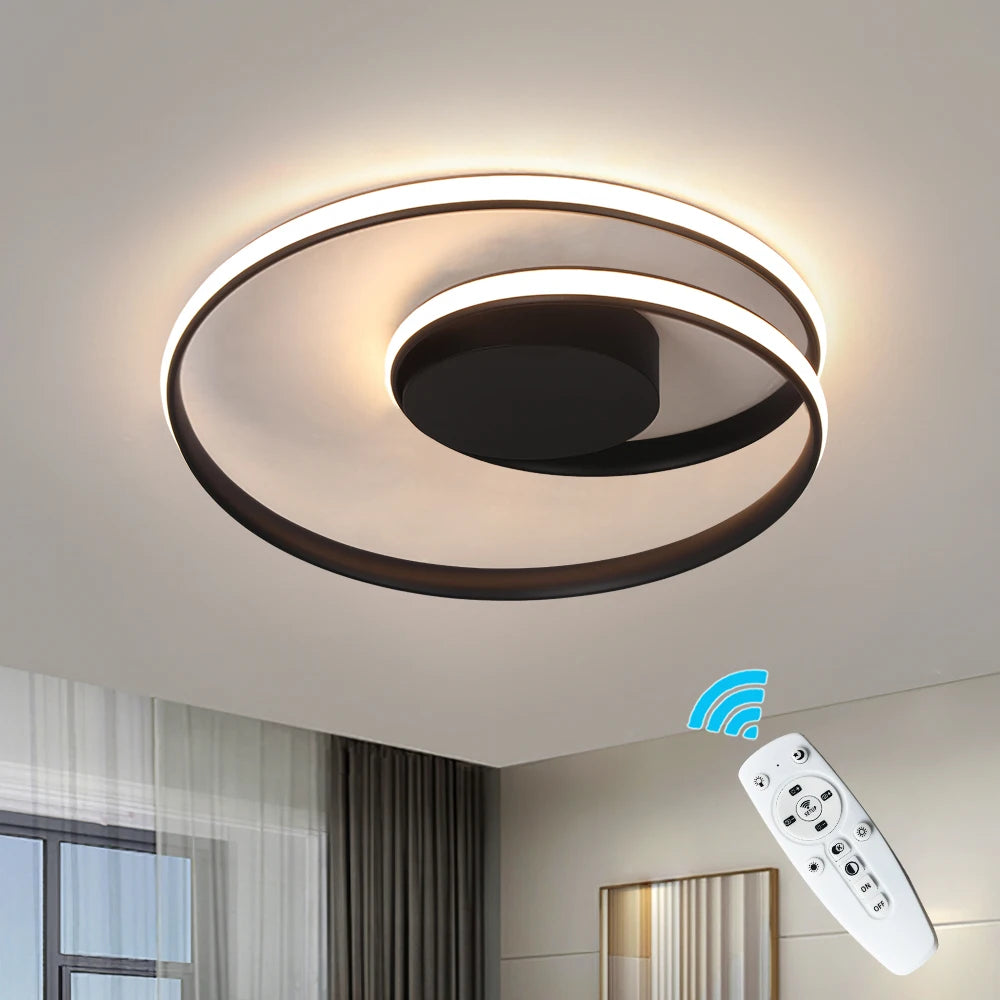 Modern Ceiling Light LED Chandelier Lamp Luminaire Living Dining Room Lighting Acrylic Surface Mounted Home Decor Indoor Fixture
