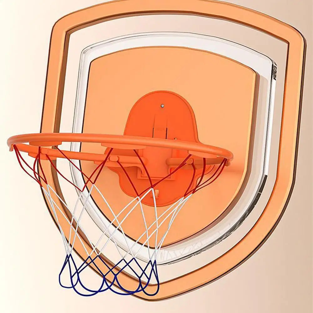 Indoor Basketball Hoop 32cm Dribbling Silent Basketball Training Hoop Noiseless Bouncing Foldable Wall-Mounted Outdoor Toys
