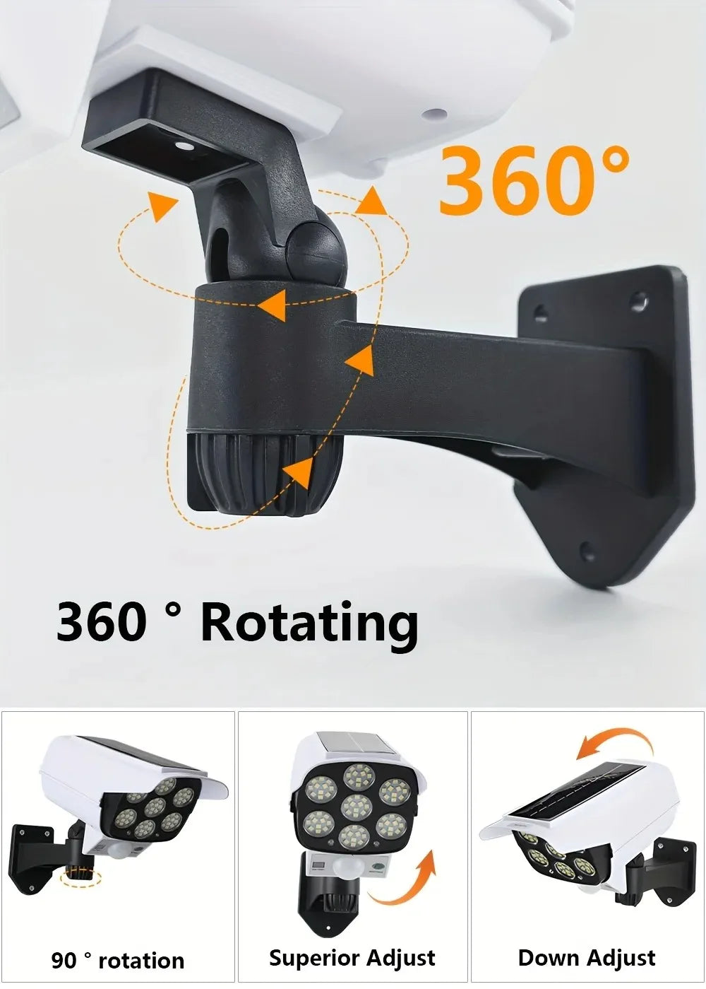 Outdoor Motion Sensor Solar Lights 77LED Solar Motion Sensor LED Light Outdoor Camera Porch Garden Wireless Security Floodlights