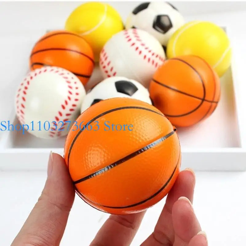 R6FE 12Pcs Small Foam Tennis Soft and Safe Sport Equipment for Boy Girls Playing Time Soft Sponge Foam Tennis