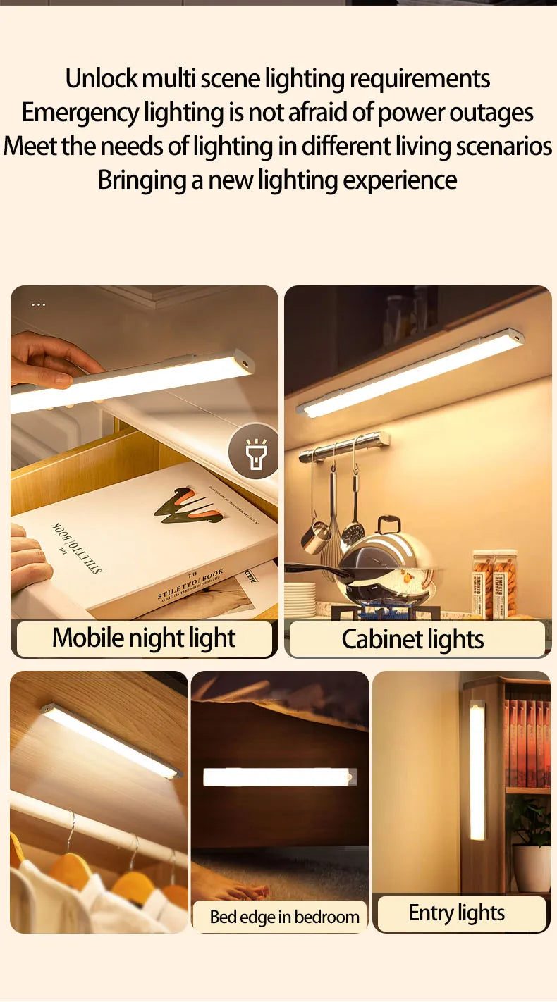 Motion Sensor Light Wireless Motion Sensor LED Night Light for Automotive sensor light Wardrobe Kitchen Stairs Cabinet Room lamp