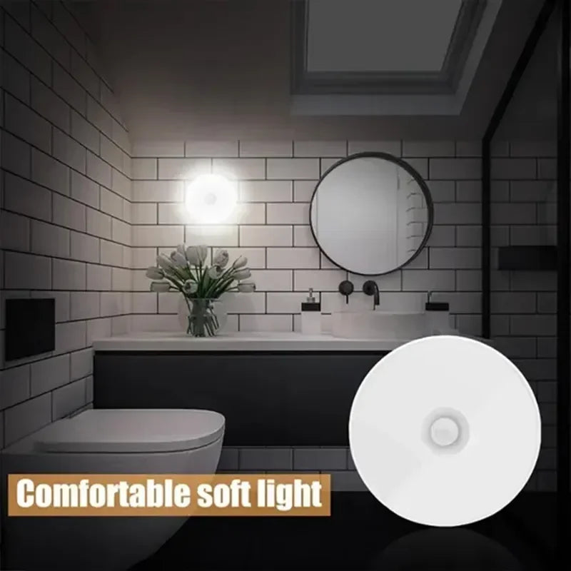 3pcs Motion Sensor LED Night Light USB Rechargeable Night Lamp For Kitchen Cabinet Wardrobe Lamp Staircase Wireless Closet Light