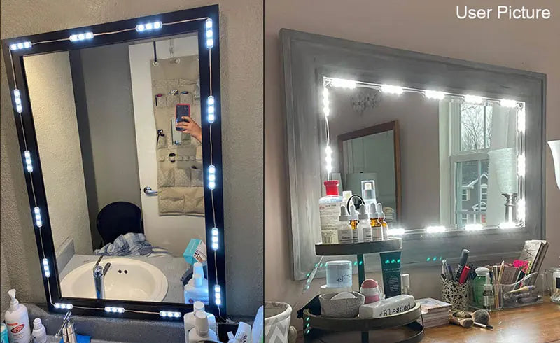 Makeup Mirror LED Light Bulbs Vanity Lights USB 5V Bathroom Dressing Table Lighting Dimmable 5 Colors Hollywood LED Vanity Light
