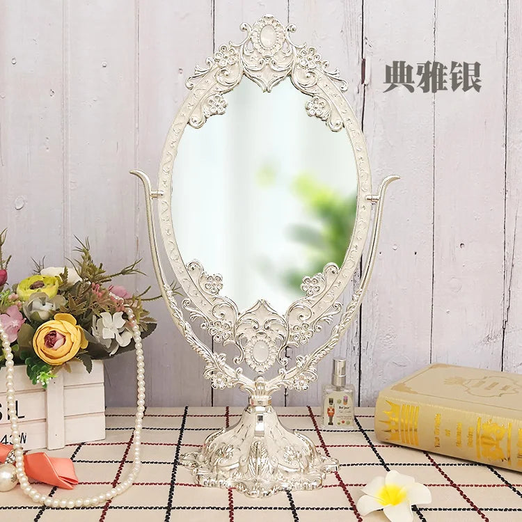 Vanity Dressing Table Mirror Creative Design Luxury Fashion Girls Standing Minimalist Mirror Interior Espelhos Room Decorations