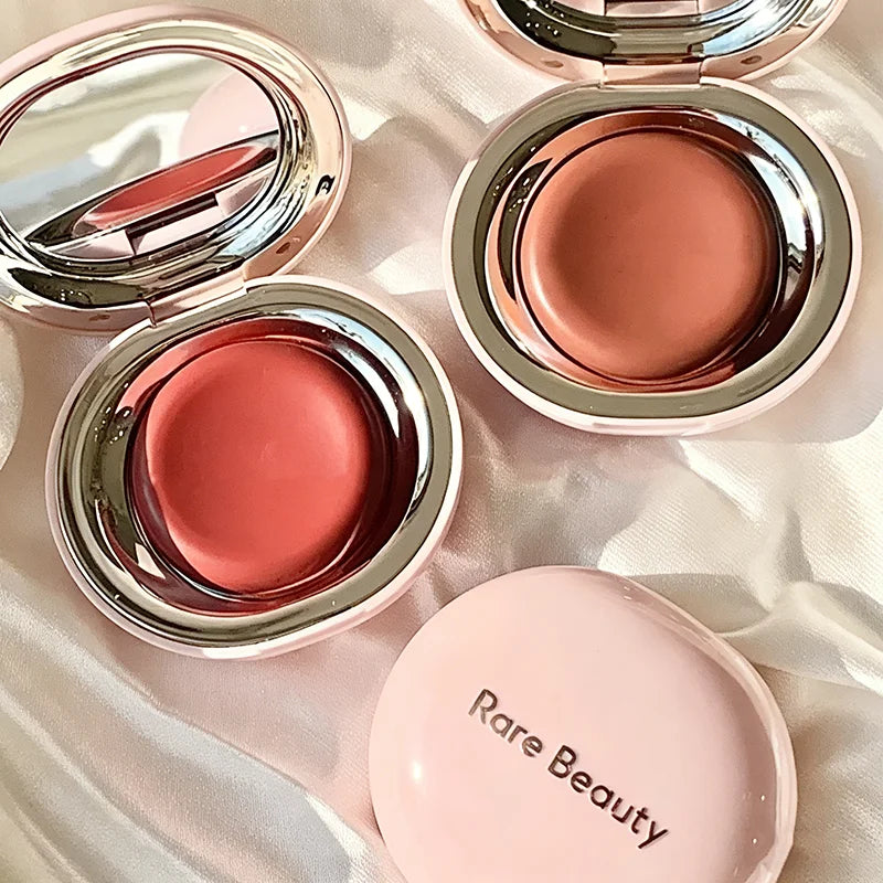 Rare Beauty Creamy Powder Blush Soft Focus Luminous Glow Buildable Pigment Lightweight Long Lasting Non-Fading Rosy Cheek Makeup