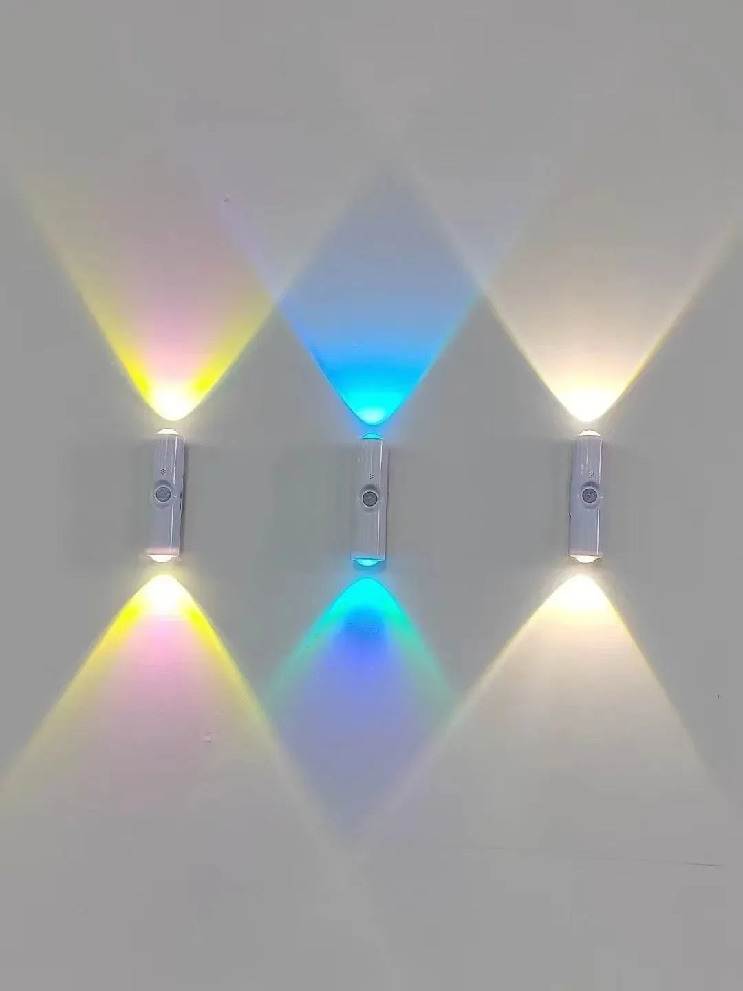 Smart, RGB, dual, head, motion, sensor, wall, lamp, charging, magnetic, night, light, spotlight, bedroom, closet, garden, room,