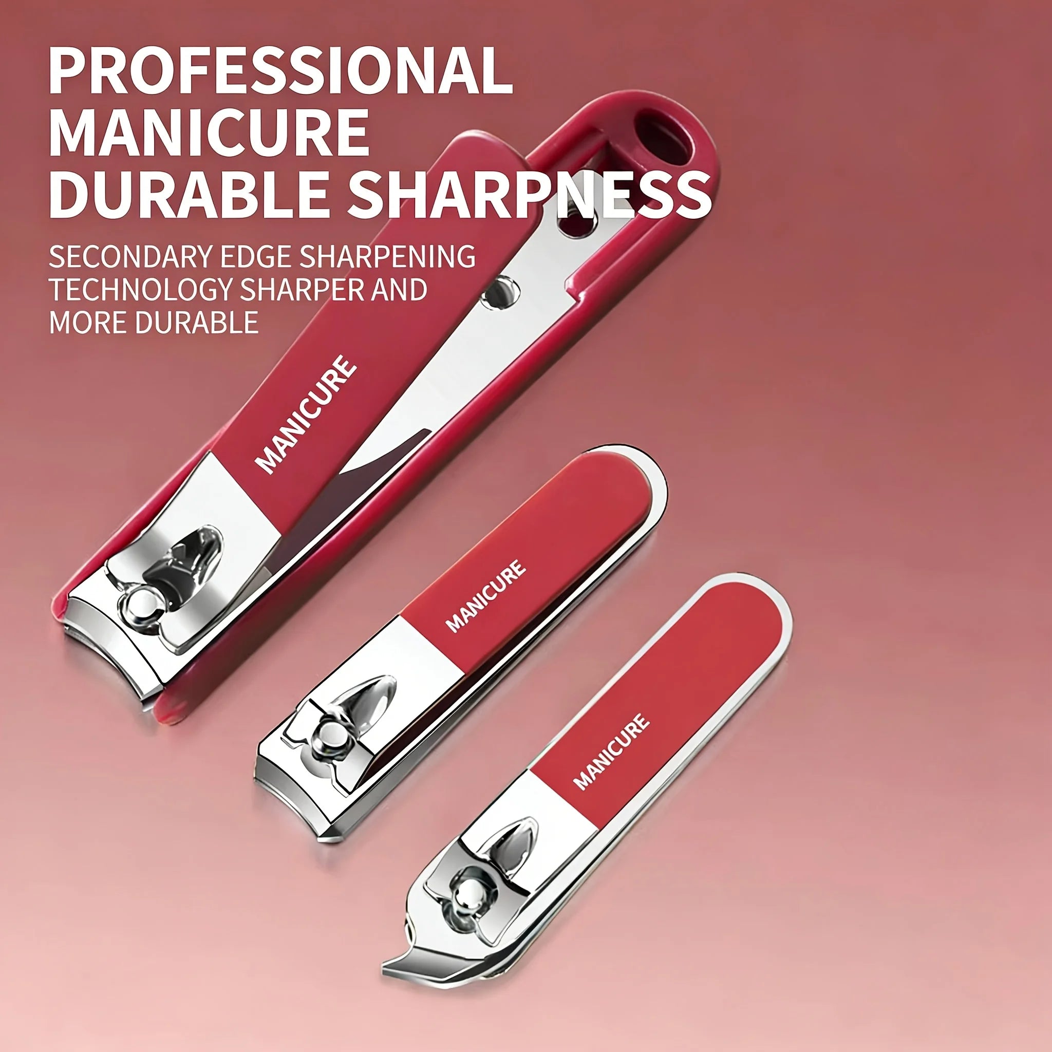 Stainless Steel Professional Nail Care Kit Includes Nail Clippers Manicure Tools Portable Storage Box Ideal for Home Travel Use