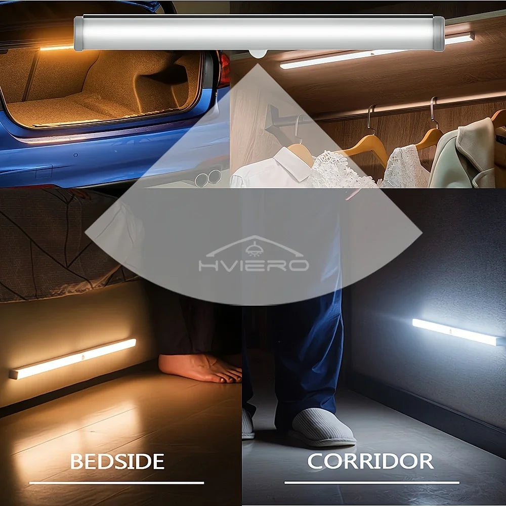 1/2/4/8X Smart Perception Closet Stairs Lighting 6/10LED PIR Motion Sensor Lamp Cupboard Wardrobe Bed Under Cabinet Night Light
