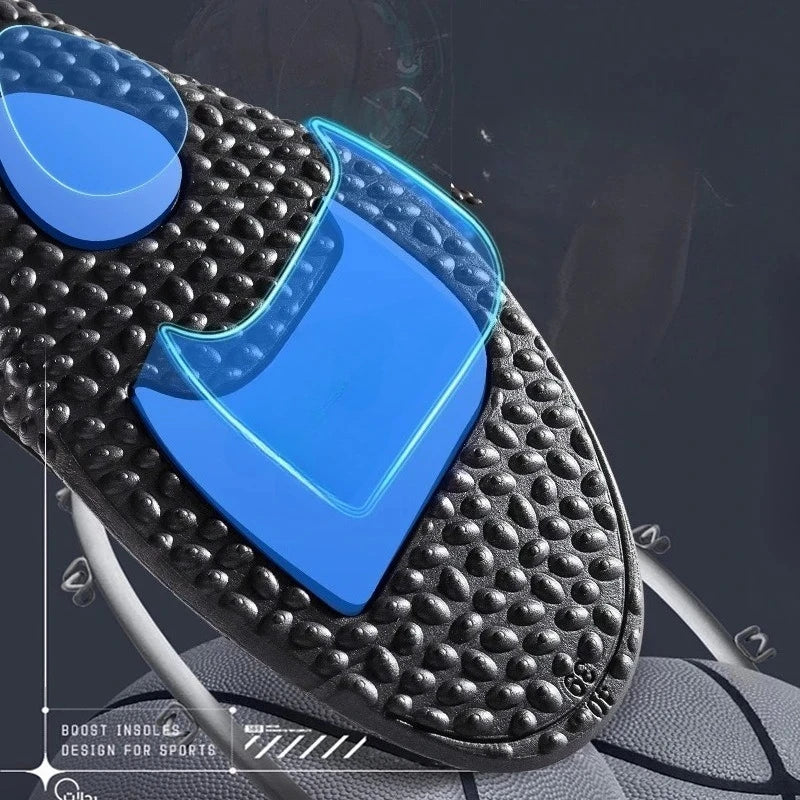 Soft-soled Sports Insoles for Men Shock-absorbing and Breathable in Summer Not Tiring To Stand for A Long Time
