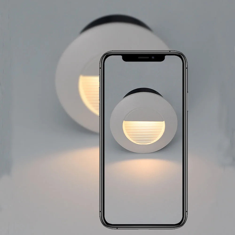 Indoor Outdoor Stair Light 3W Wall Lamp Exterior Sconce Garden Yard Lighting for Balcony Gate Fence Staircase Walkway Waterproof