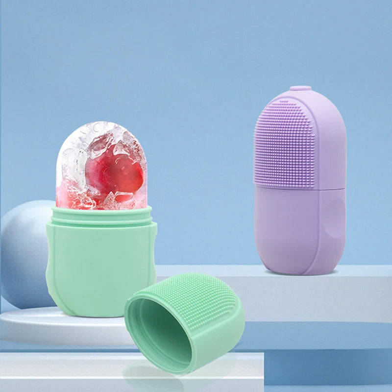 Silicone Ice Facial Roller Face Lifting Contouring Tools Ice Cooling Facial Edema Eye Body Massager Beauty Skin Care Tools