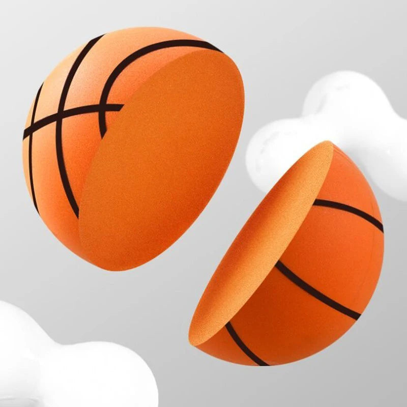 【YY26】18/21/24cm Bouncing Mute Ball Indoor Silent Basketball With Hoop High-Resilience Lightweight Mini Basketball Kids Gifts