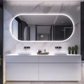 Room Decoration Oval Smart Bathroom Mirror Hotel Toilet Mirror LED Lighted Bathroom Mirror Wall Mounted Smart Decorative Mirrors