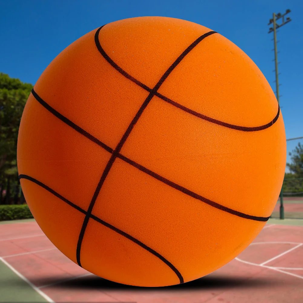 Bouncing Mute Ball 18/21/24cm Silent Foam Basketball Indoor Silent Ball Pat Basketball Silent Toddler Toys Air Bounce Basketball