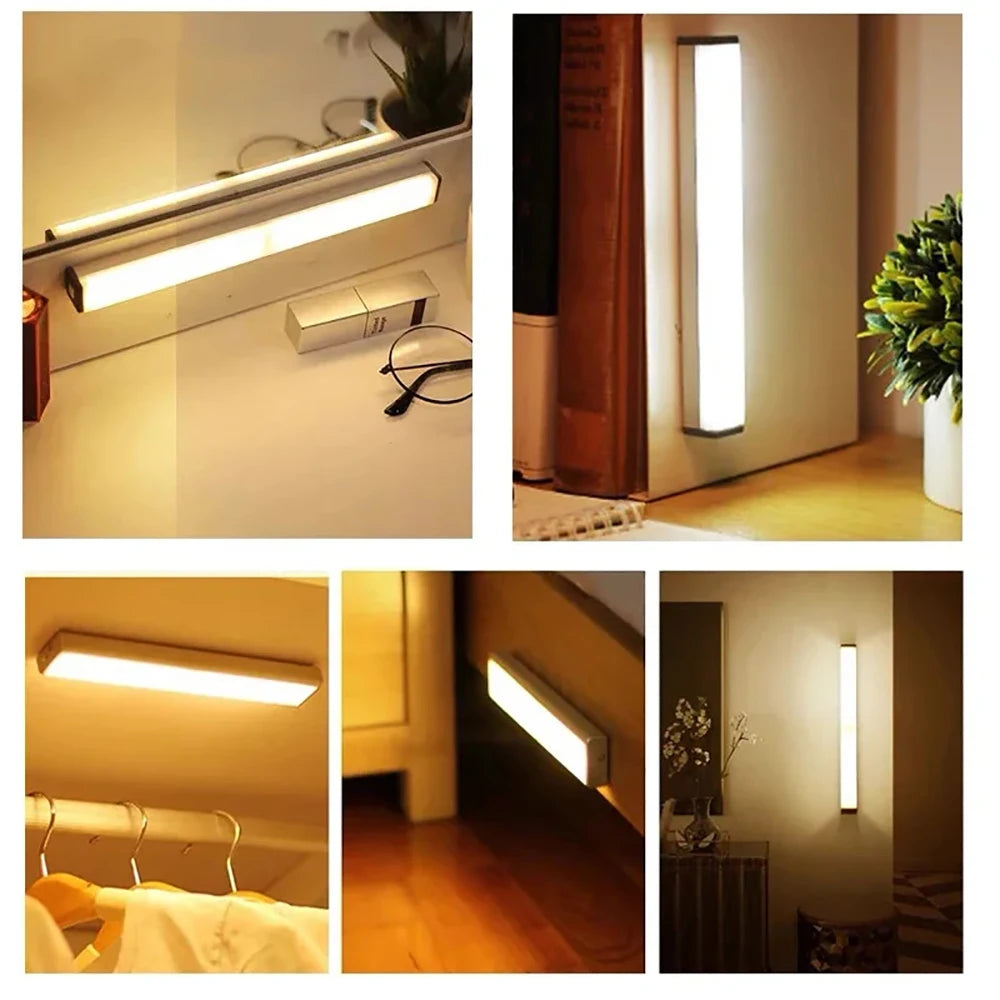 Motion Sensor Light Wireless LED Night Light Closet Night Light Kitchen Bedroom Detector Light Cabinet Staircase Backlight