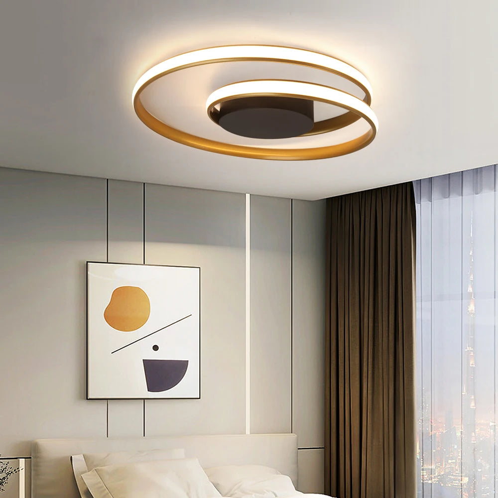 Modern Ceiling Light LED Chandelier Lamp Luminaire Living Dining Room Lighting Acrylic Surface Mounted Home Decor Indoor Fixture