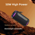 [Upgraded]Portable Bluetooth Speaker, 50W Loud Stereo Sound, IPX7 Waterproof, 10H Playtime, RGB Lights,Perfect for Party/Outdoor