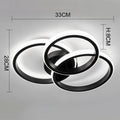 Modern LED Ceiling Light for Living Room Bedroom Hallway Lamp Square Round Chandelier Indoor Lighting Fixture