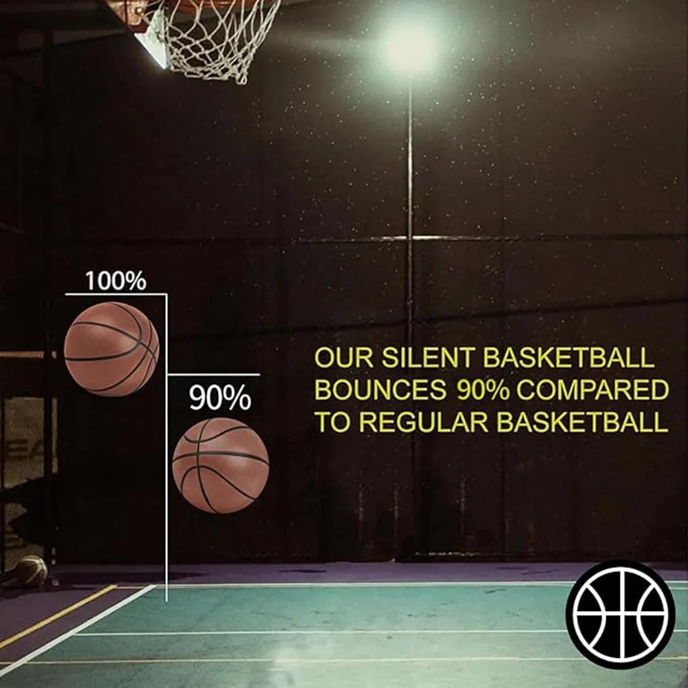 Silent Basketball 2024 Upgraded Airless Basketball Quiet Bounce Dunk Basketball Foam Basketball Dribbling Indoor Silent BallGift