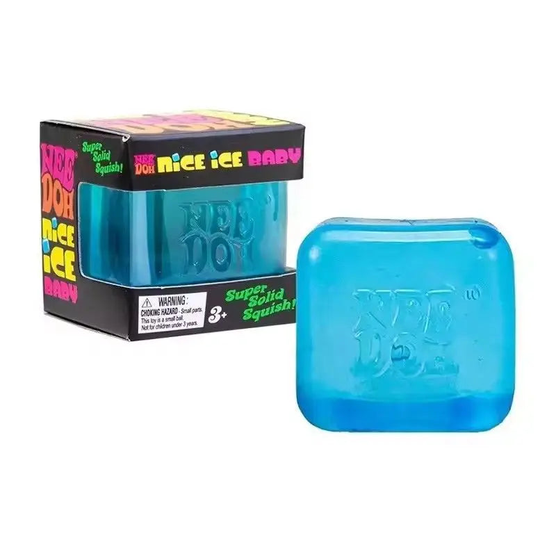 Needoh Nice Cube Sensory Stress Reliever Fidget Tool for Anxiety & Focus Desk Sensory Cube for Adults & Kids
